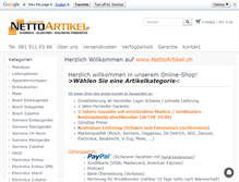 Tablet Screenshot of nettoartikel.ch